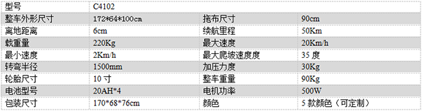 电动当雄尘推车C4102